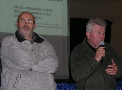 Don Claudio ( a destra) e Sergio Durando