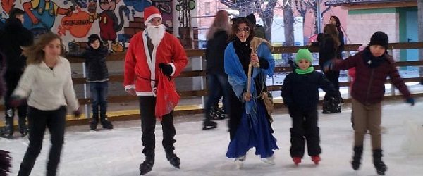 Caselle: grande festa sulla pista di pattinaggio