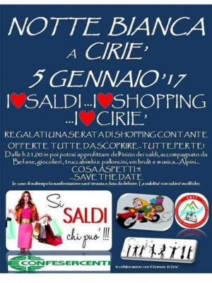 Cirié: una notte tra divertimento e shopping