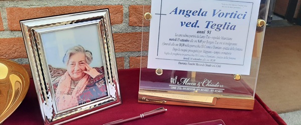 Borgaro: l’ultimo saluto ad Angela Vortici Teglia